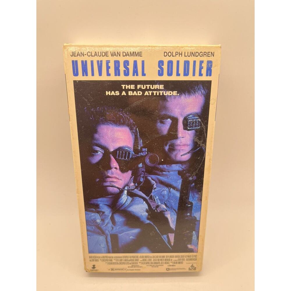 Universal Soldier VHS 1992 Jean-Claude Van Damme Dolph Lundgren Pre Owned